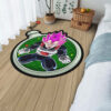 Dragon Ball Vegeta Black Rose Shaped Rug Custom Anime Room Decor