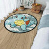 Pokemon Squirtle Round Rug Custom Cloudy Sky Anime Room Mats