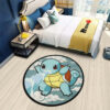 Pokemon Squirtle Round Rug Custom Cloudy Sky Anime Room Mats