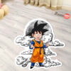 Dragon Ball Goten Shaped Rug Custom Moon Clouds Anime Room Decor