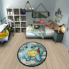 Pokemon Squirtle Round Rug Custom Cloudy Sky Anime Room Mats