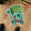 Pokemon Bulbasaur Shaped Rug Custom Anime Mats Room Decor Quality Carpets