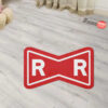 Dragon Ball Red Ribbon Shaped Rugs Custom For Room Decor Mat Quality Carpet