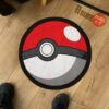 Pokemon Pokeball Shaped Rugs Custom Anime Room Decor Mat