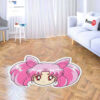 Sailor Chibi Moon Shaped Rug Custom Sailor Moon Anime Room Mats