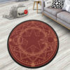 Red Magic Circles Round Rug Custom Cardcaptor Sakura Anime Room Mats