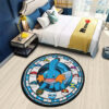 Pokemon Mudkip Round Rug Custom Anime Room Mats