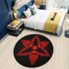 Sasuke Eternal Mangekyou Round Rug Custom Anime Room Mats