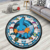 Pokemon Mudkip Round Rug Custom Anime Room Mats