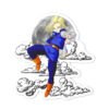 Dragon Ball Android 18 Shaped Rug Custom Moon Clouds Anime Room Decor