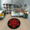 Sasuke Mangekyou Round Rug Custom Anime Room Mats