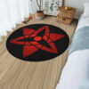 Sasuke Eternal Mangekyou Round Rug Custom Anime Room Mats