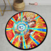 Dragon Ball Goku SSJ Skill Round Rug Custom Anime Room Mats