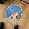 Dragon Ball Bulma Shaped Rugs Custom Anime Room Mats