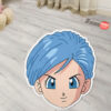 Dragon Ball Bulma Shaped Rugs Custom Anime Room Mats