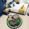 Dragon Ball Goku Black Rose Shaped Rug Custom Anime Room Decor