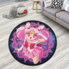 Sailor Chibi Moon Round Rug Custom Sailor Moon Anime Room Mats