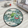 Pokemon Bulbasaur Round Rug Custom Cloudy Sky Anime Room Mats