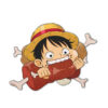 Funny Monkey D. Luffy Shaped Rug Custom For Room Decor Quality Mats