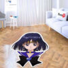 Sailor Saturn Shaped Rug Custom Anime Sailor Moon Room Decor Mat Quality Carpet