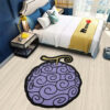 Devil Fruit Gomu Gomu Shaped Rug Custom Room Decor