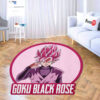 Dragon Ball Goku Black Rose Shaped Rug Custom Anime Room Mats