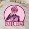 Dragon Ball Goku Black Rose Shaped Rug Custom Anime Room Mats