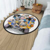 Dragon Ball Friends Round Rug Custom Anime Room Mats