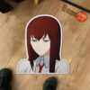 Kurisu Makise Shaped Rug Custom Anime Room Decor Mat Quality Carpet