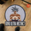 Dragon Ball Goku Ultra Instinct Shaped Rug Custom Anime Room Mats