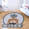 Dragon Ball Goku Ultra Instinct Shaped Rug Custom Anime Room Mats