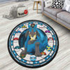 Pokemon Lucario Round Rug Custom Anime Room Mats