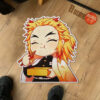 Funny Rengoku Umai! Shaped Rug Custom Anime Room Decor Mat Quality Carpet