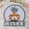 Dragon Ball Goku Ultra Instinct Shaped Rug Custom Anime Room Mats