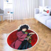 Giyuu Tomioka Shaped Rug Custom Anime Room Decor Mat Quality Carpet