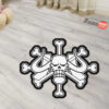 Beast Pirates Flag Shaped Rugs Custom For Room Decor Mat Quality Carpet