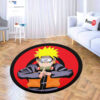 Uzumaki Shaped Rugs Custom Symbol Anime Room Mats