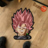 Goku Black Rose Shaped Rugs Dragon Ball Room Decor