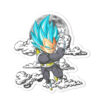 Dragon Ball Vegeta Blue Shaped Rug Custom Moon Clouds Anime Room Decor