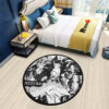 Nezuko Kamado Manga Round Rug Custom Anime Room Mats