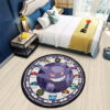 Pokemon Gengar Round Rug Custom Anime Room Mats