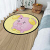 Pokemon Whismur Round Rug Custom Anime Rug Floor Mats