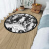 Nezuko Kamado Manga Round Rug Custom Anime Room Mats