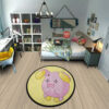 Pokemon Whismur Round Rug Custom Anime Rug Floor Mats