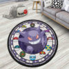 Pokemon Gengar Round Rug Custom Anime Room Mats