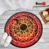 Super Black Red Magic Circles Round Rug Custom Cardcaptor Sakura Anime Room Mats