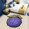 Yami Yami Shaped Rug Custom Devil Fruit Anime Room Decor