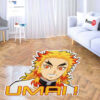 Kyoujurou Rengoku Umai Shaped Rug Custom Anime Room Decor Mat Quality Carpet