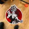 Dragon Ball Goku Blue Shaped Rug Custom Anime Mats Room Decor Quality Carpets