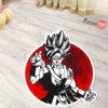 Dragon Ball Goku Blue Shaped Rug Custom Anime Mats Room Decor Quality Carpets